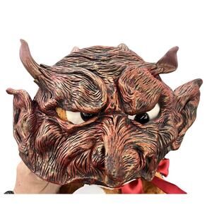 Seasons Rubber Devil Satan Demon Halloween Half Mask
